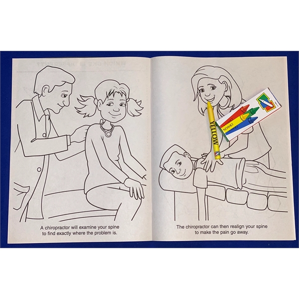 A Visit to the Chiropractor Coloring Book Fun Pack - A Visit to the Chiropractor Coloring Book Fun Pack - Image 2 of 3