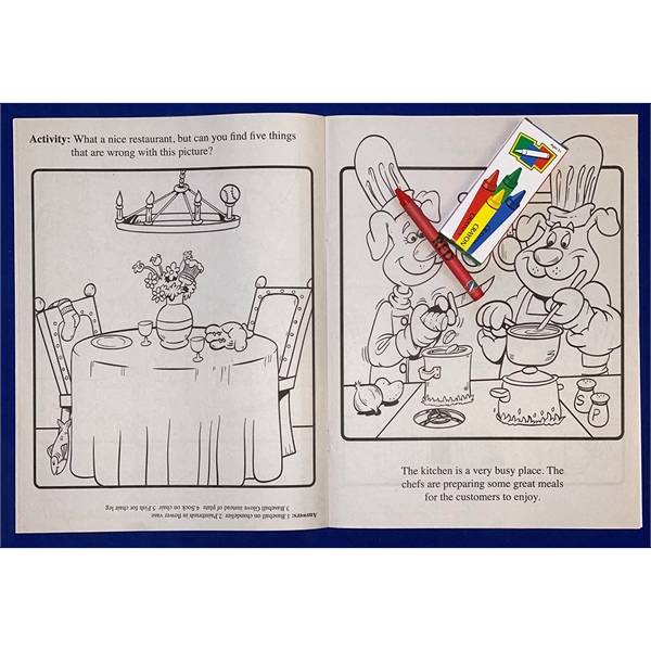 Eating Out Is Fun Coloring and Activity Book Fun-Pack - Eating Out Is Fun Coloring and Activity Book Fun-Pack - Image 1 of 3