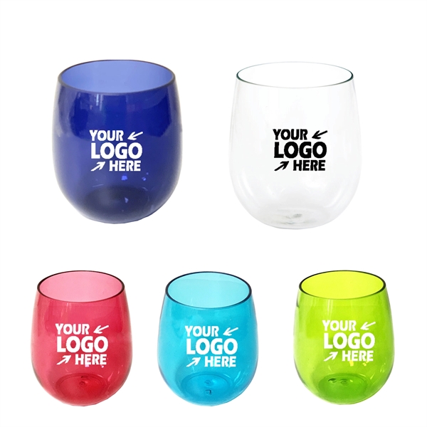 16oz Clear Stemless Red Wine Glass - 16oz Clear Stemless Red Wine Glass - Image 2 of 6