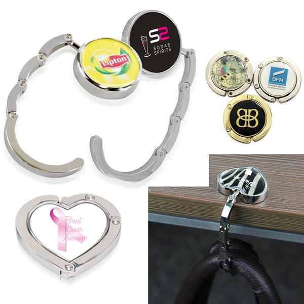 Magnetic Purse Hanger - Round Or Heart Shaped - Magnetic Purse Hanger - Round Or Heart Shaped - Image 0 of 5