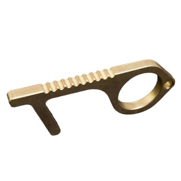 Portable Hygiene Hand Antimicrobial Brass EDC Door Opener - Portable Hygiene Hand Antimicrobial Brass EDC Door Opener - Image 1 of 4