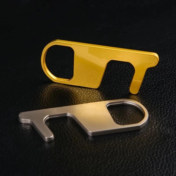 EDC Hygiene Hand Brass Door Opener (3mm) - EDC Hygiene Hand Brass Door Opener (3mm) - Image 1 of 3