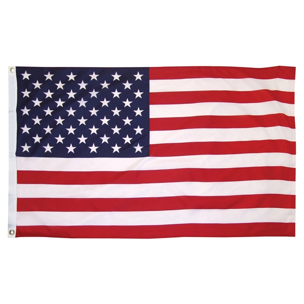 3' x 5' Outdoor Printed Polyester U.S. Flag - 3' x 5' Outdoor Printed Polyester U.S. Flag - Image 0 of 2