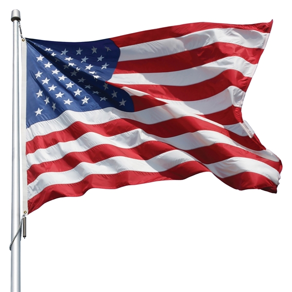 6' x 10' U.S. Outdoor Nylon Flag with Heading and Grommets - 6' x 10' U.S. Outdoor Nylon Flag with Heading and Grommets - Image 3 of 4