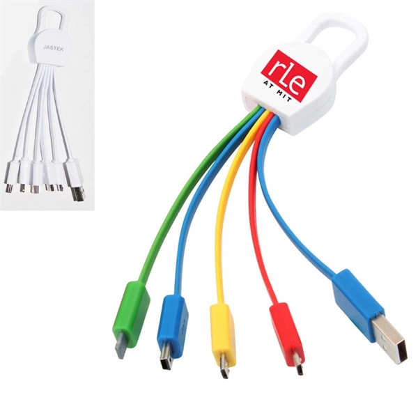 Advanced 4 in 1 Carabiner USB Charging Cable w/ Type C port - Advanced 4 in 1 Carabiner USB Charging Cable w/ Type C port - Image 0 of 2