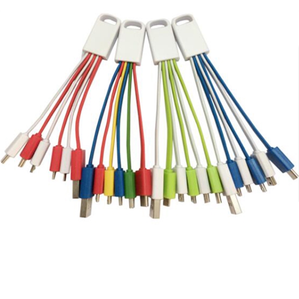 Deluxe 5-in-1 USB Charging Cable Mobile Charger incl Type C - Deluxe 5-in-1 USB Charging Cable Mobile Charger incl Type C - Image 1 of 8