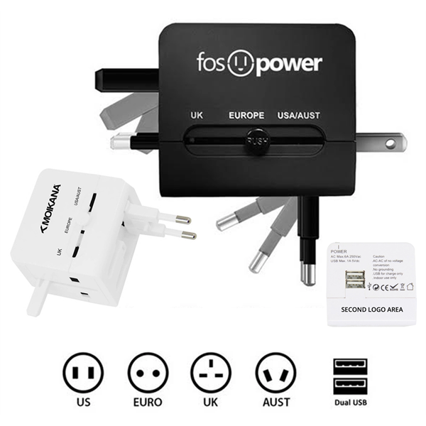 Dual USB Power Travel Adapter - Dual USB Power Travel Adapter - Image 0 of 2