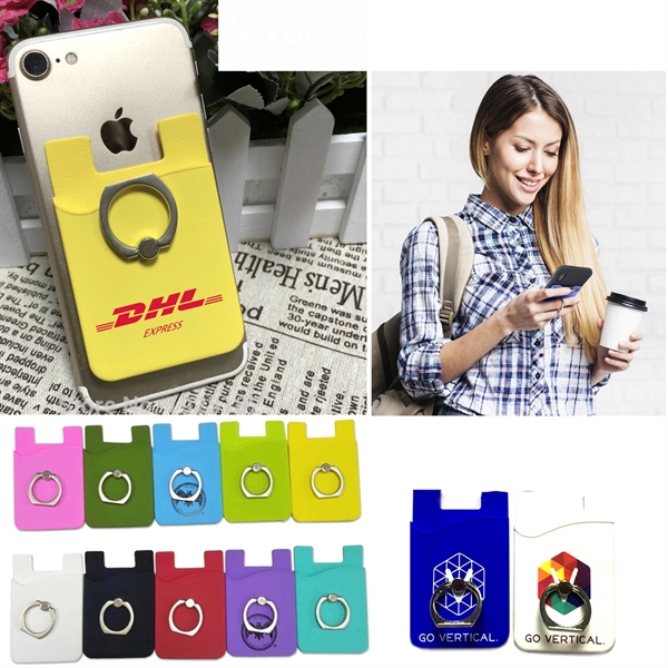 Lincoln 2-in-1 Smartphone Wallet with Metal Ring Stand - Lincoln 2-in-1 Smartphone Wallet with Metal Ring Stand - Image 0 of 4