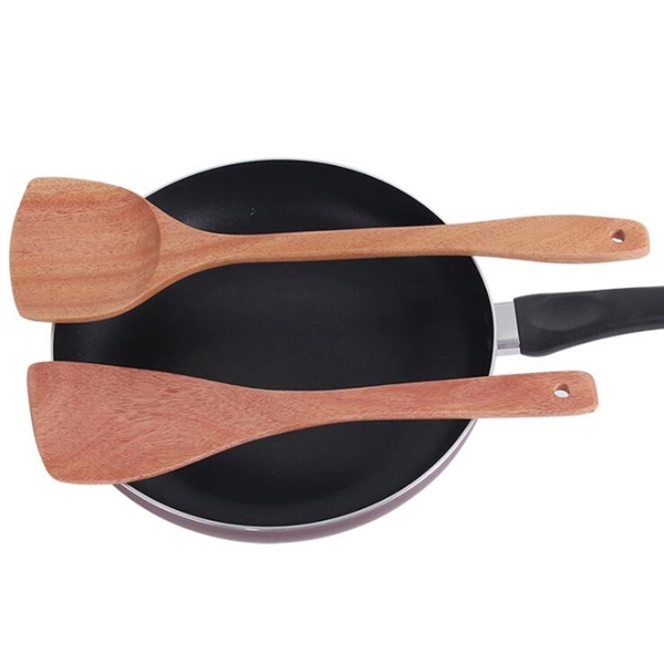 Organic Wooden Cooking Spatula&Spoon Set - Organic Wooden Cooking Spatula&Spoon Set - Image 2 of 2