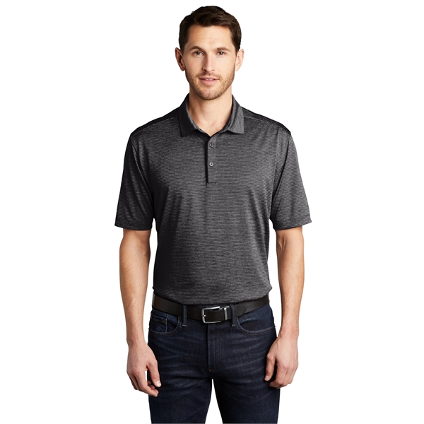 Port Authority Shadow Stripe Polo. - Port Authority Shadow Stripe Polo. - Image 6 of 25