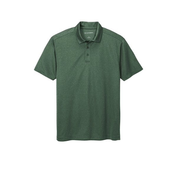 Port Authority Heathered Silk Touch Performance Polo. - Port Authority Heathered Silk Touch Performance Polo. - Image 9 of 35