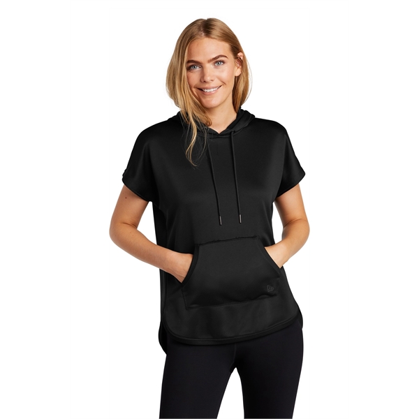 New Era Women's Performance Terry Short Sleeve Hoodie - New Era Women's Performance Terry Short Sleeve Hoodie - Image 0 of 20