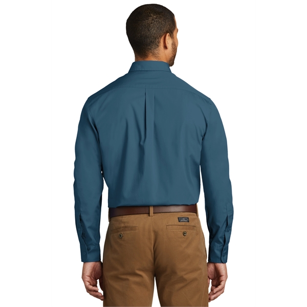 Port Authority Long Sleeve Carefree Poplin Shirt. - Port Authority Long Sleeve Carefree Poplin Shirt. - Image 62 of 65