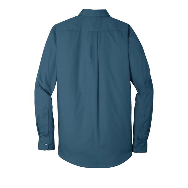 Port Authority Long Sleeve Carefree Poplin Shirt. - Port Authority Long Sleeve Carefree Poplin Shirt. - Image 65 of 65