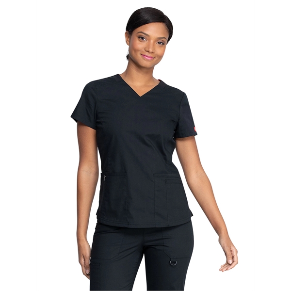 Dickies EDS Signature Women's V-Neck Top - Dickies EDS Signature Women's V-Neck Top - Image 1 of 4