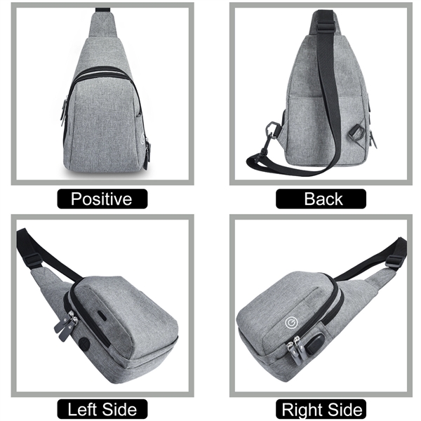 Portable LED UV Sling Shoulder Chest Bag - Portable LED UV Sling Shoulder Chest Bag - Image 3 of 4