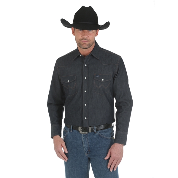 Wrangler Advanced Comfort Long Sleeve Workshirt - Wrangler Advanced Comfort Long Sleeve Workshirt - Image 0 of 3