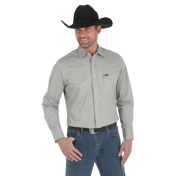 Wrangler Advanced Comfort Long Sleeve Workshirt - Wrangler Advanced Comfort Long Sleeve Workshirt - Image 2 of 3