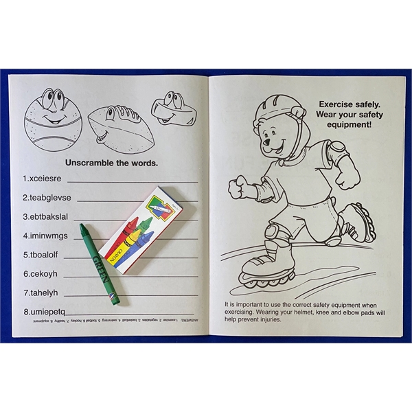 Exercise Can Be Fun Coloring and Activity Book Fun-Pack - Exercise Can Be Fun Coloring and Activity Book Fun-Pack - Image 2 of 3