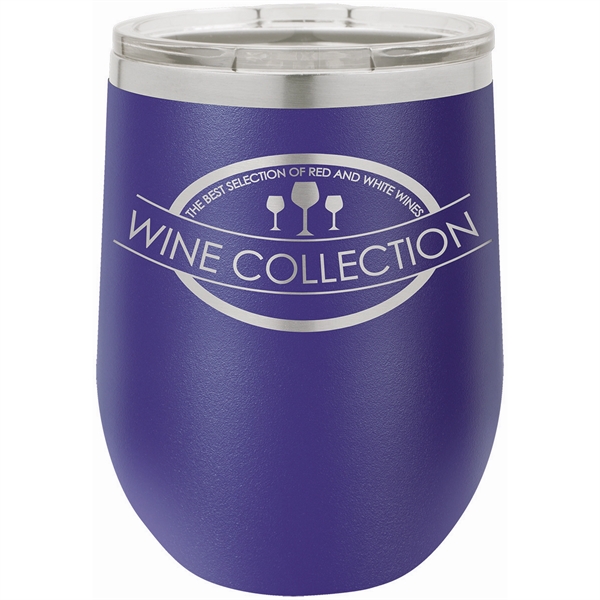 Polar Camel 12 oz. Insulated Stemless Wine Tumbler w/ Lid - Polar Camel 12 oz. Insulated Stemless Wine Tumbler w/ Lid - Image 15 of 31