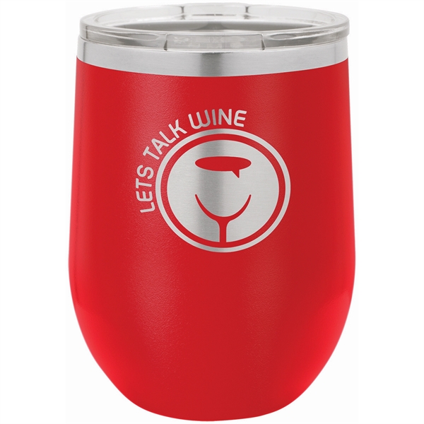 Polar Camel 12 oz. Insulated Stemless Wine Tumbler w/ Lid - Polar Camel 12 oz. Insulated Stemless Wine Tumbler w/ Lid - Image 10 of 31