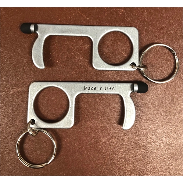 No-Touch Door Opener Key Ring with Stylus- Made in the USA! - No-Touch Door Opener Key Ring with Stylus- Made in the USA! - Image 0 of 1
