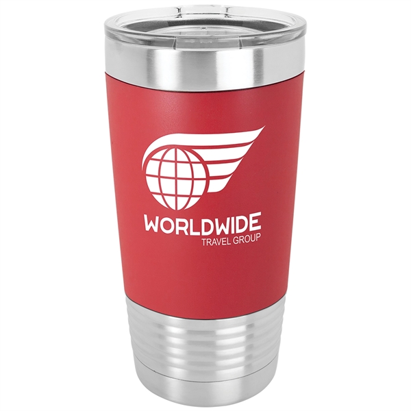 20 oz. Polar Camel Tumbler with Silicone Grip and Clear Lid - 20 oz. Polar Camel Tumbler with Silicone Grip and Clear Lid - Image 2 of 13