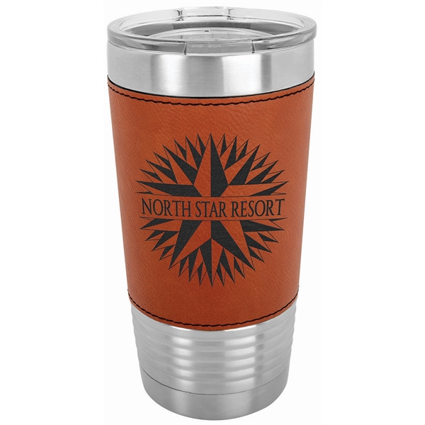 20 oz. Leatherette Polar Camel Tumbler with Clear Lid - 20 oz. Leatherette Polar Camel Tumbler with Clear Lid - Image 7 of 19