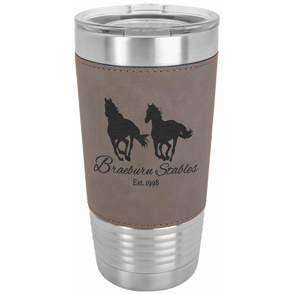 20 oz. Leatherette Polar Camel Tumbler with Clear Lid - 20 oz. Leatherette Polar Camel Tumbler with Clear Lid - Image 9 of 19