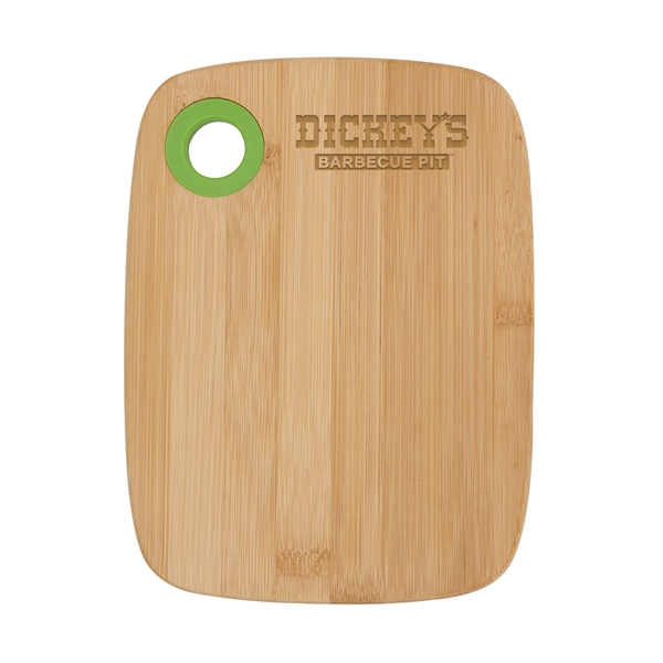 Small Bamboo Cutting Board with Silicone Ring - Small Bamboo Cutting Board with Silicone Ring - Image 2 of 9