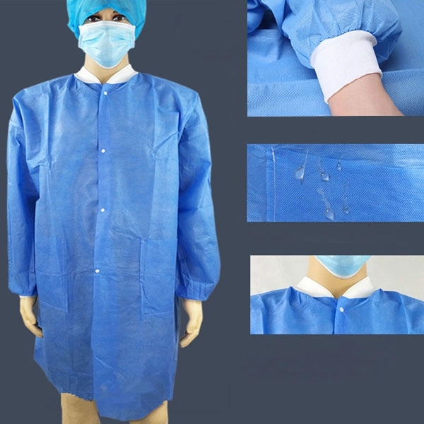 SMS Non-woven Disposable Lab Coats - SMS Non-woven Disposable Lab Coats - Image 0 of 8