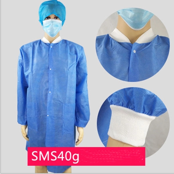 SMS Non-woven Disposable Lab Coats - SMS Non-woven Disposable Lab Coats - Image 4 of 8