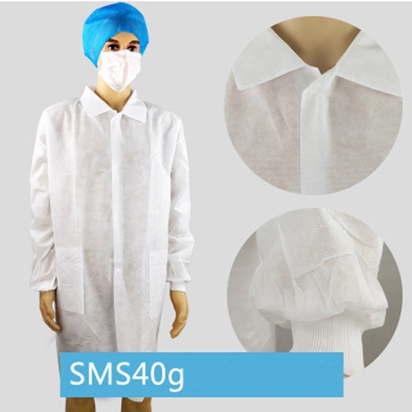 SMS Non-woven Disposable Lab Coats - SMS Non-woven Disposable Lab Coats - Image 5 of 8