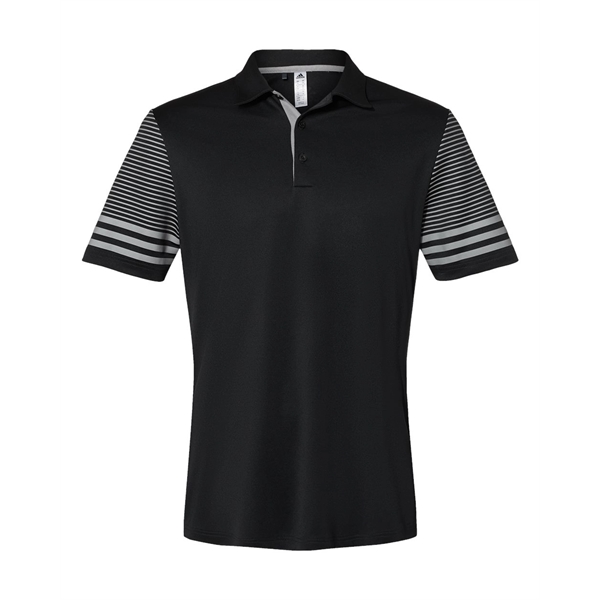 Adidas Striped Sleeve Polo - Adidas Striped Sleeve Polo - Image 1 of 6