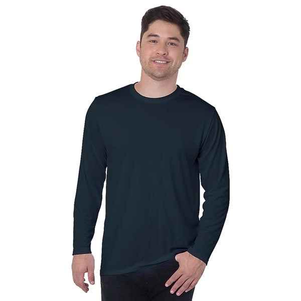 Unisex Long Sleeve Performance Poly Crew - Unisex Long Sleeve Performance Poly Crew - Image 1 of 2