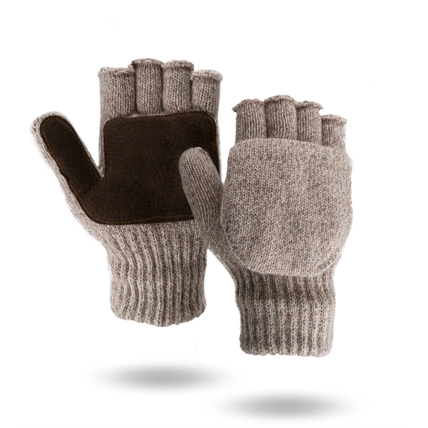 Oatmeal Glomitt Flip Mittens - Oatmeal Glomitt Flip Mittens - Image 2 of 6