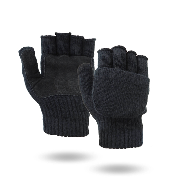 Black Glomitt Flip Mittens - Black Glomitt Flip Mittens - Image 3 of 6