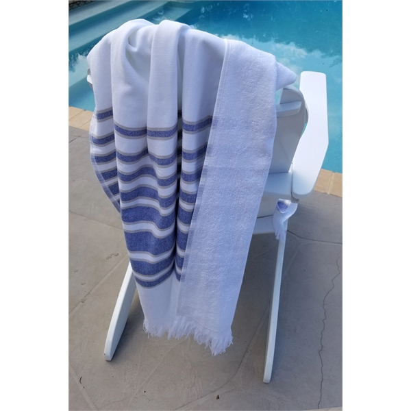 36x70 Turkish Beach Towel With Fringes - 36x70 Turkish Beach Towel With Fringes - Image 21 of 32