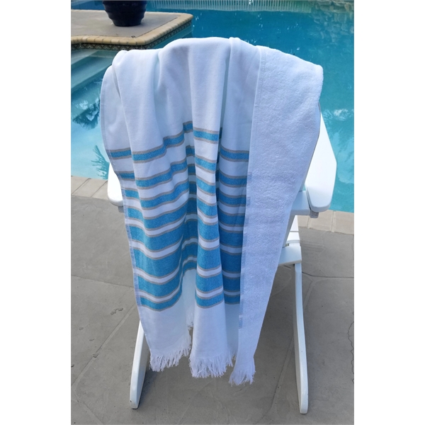 36x70 Turkish Beach Towel With Fringes - 36x70 Turkish Beach Towel With Fringes - Image 22 of 32
