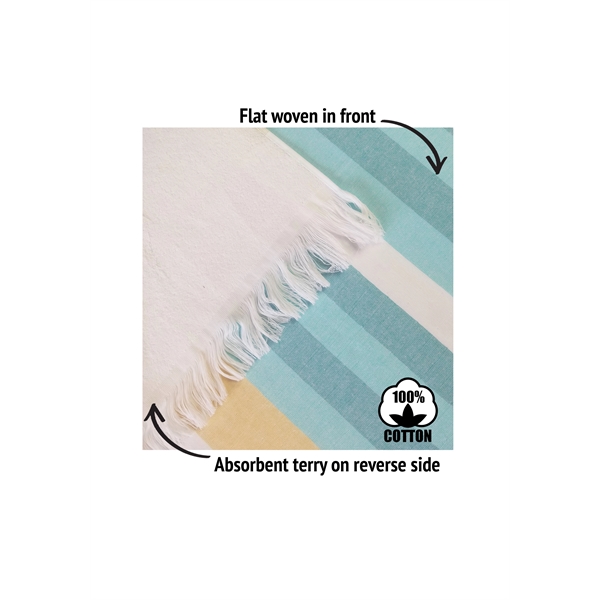 36x70 Turkish Beach Towel With Fringes - 36x70 Turkish Beach Towel With Fringes - Image 23 of 32
