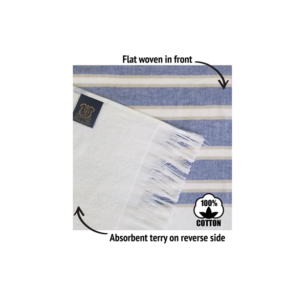 36x70 Turkish Beach Towel With Fringes - 36x70 Turkish Beach Towel With Fringes - Image 25 of 32