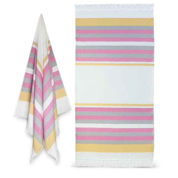 36x70 Turkish Beach Towel With Fringes - 36x70 Turkish Beach Towel With Fringes - Image 28 of 32