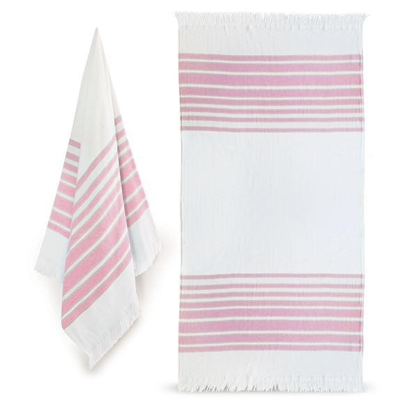 36x70 Turkish Beach Towel With Fringes - 36x70 Turkish Beach Towel With Fringes - Image 31 of 32