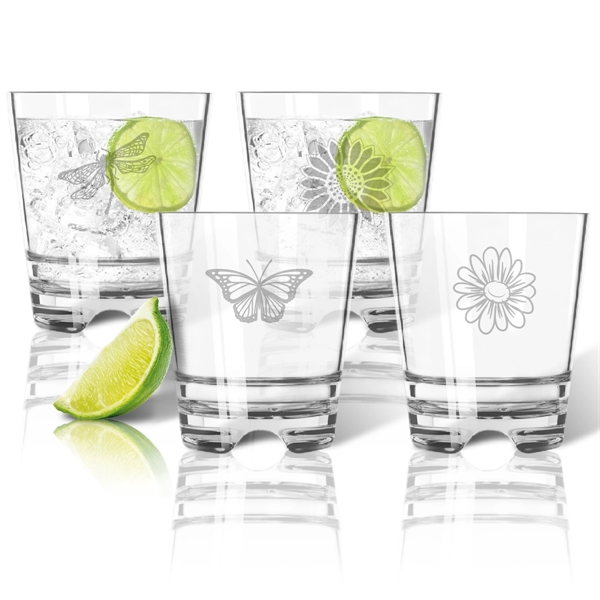 Tritan DOF (Double Old Fashion Rocks) 12 oz.  (Set of 4) - Tritan DOF (Double Old Fashion Rocks) 12 oz.  (Set of 4) - Image 16 of 34