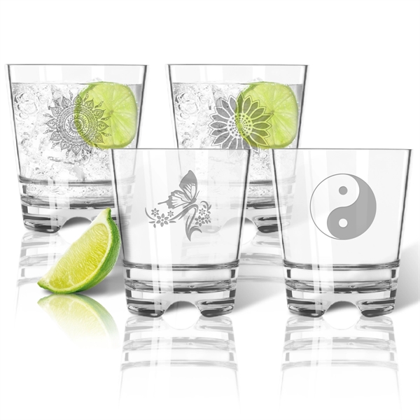 Tritan DOF (Double Old Fashion Rocks) 12 oz.  (Set of 4) - Tritan DOF (Double Old Fashion Rocks) 12 oz.  (Set of 4) - Image 28 of 34