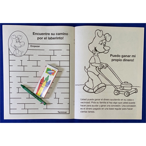 Be Smart, Save Money Spanish Coloring Book Fun Pack - Be Smart, Save Money Spanish Coloring Book Fun Pack - Image 1 of 3