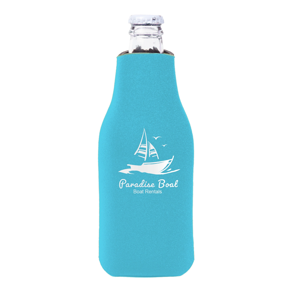 Zipper Beer Bottle Cooler w/ 1 Color Imprint - Zipper Beer Bottle Cooler w/ 1 Color Imprint - Image 2 of 26