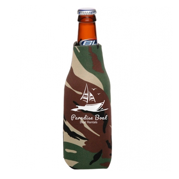 Zipper Beer Bottle Cooler w/ 1 Color Imprint - Zipper Beer Bottle Cooler w/ 1 Color Imprint - Image 13 of 26