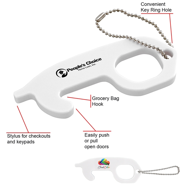 Acrylic No Touch Tool with Keychain - Acrylic No Touch Tool with Keychain - Image 0 of 4