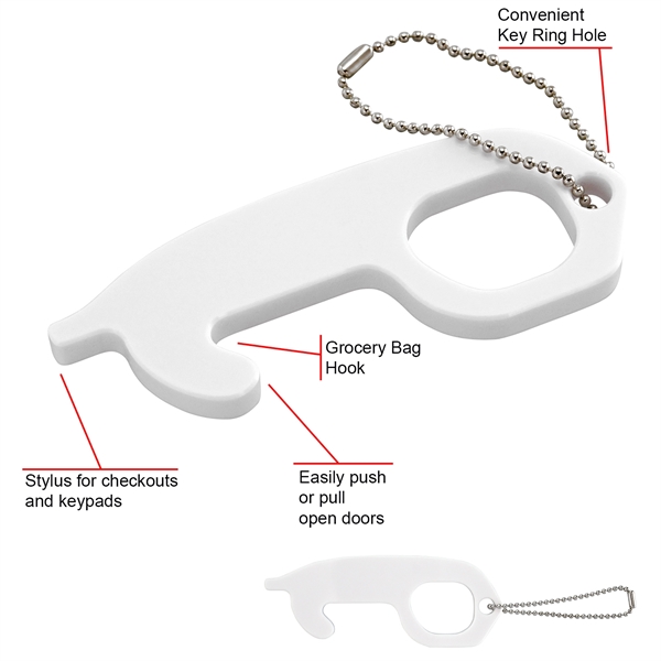 Acrylic No Touch Tool with Keychain - Acrylic No Touch Tool with Keychain - Image 1 of 4